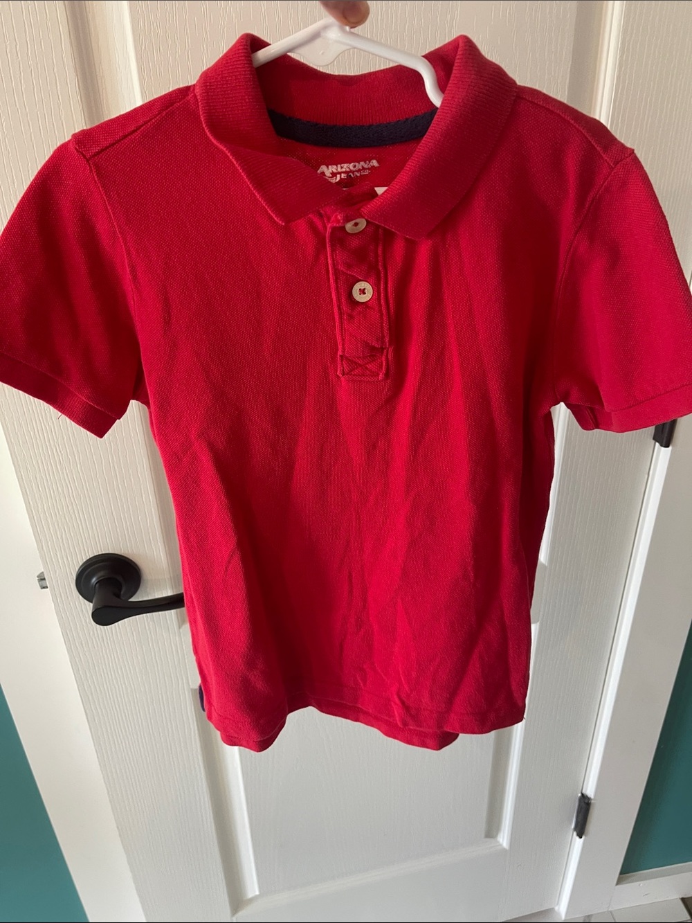 Arizona Jean Company Bright Red Boys' Short Sleeve Polo